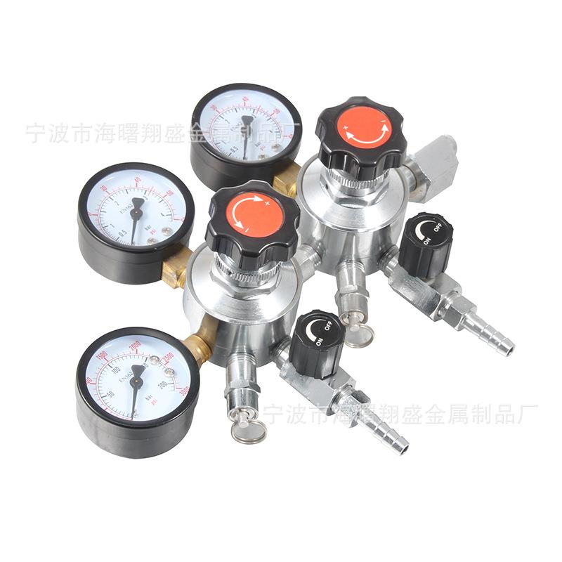 啤酒设备扎啤机配件二氧化碳瓶气压力表一级减压阀G5/8