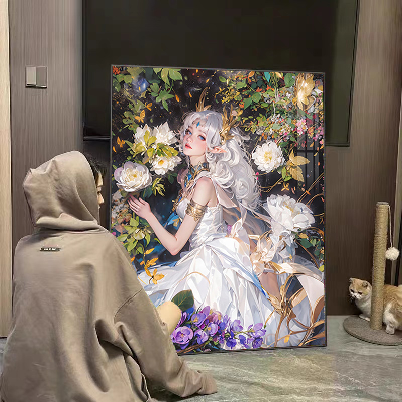 王者荣耀貂蝉钻石画2025满钻手工贴钻卧室游戏卡通十字绣小件带框