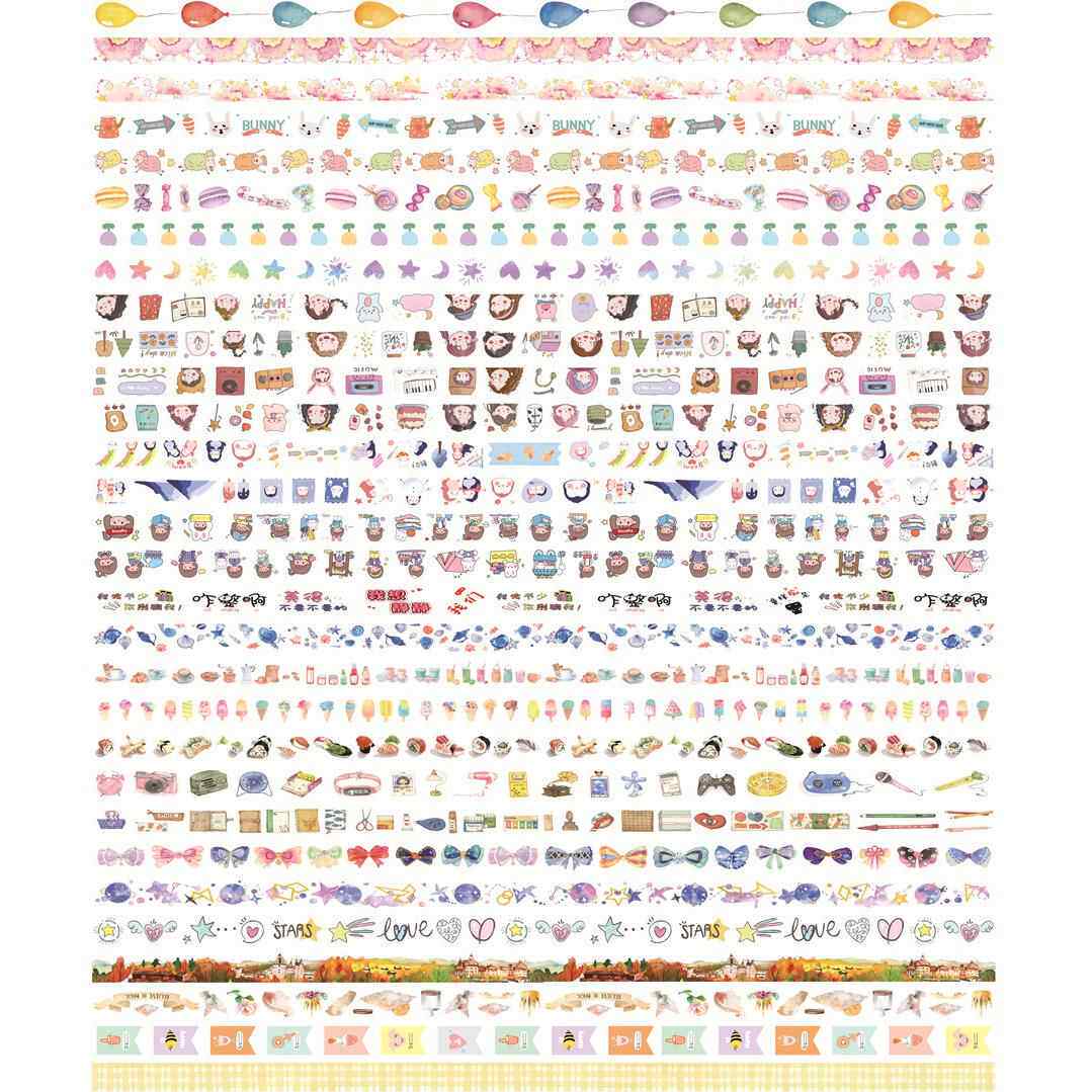 文具创意清鲜和纸胶带手小工帐贴纸标签1.5C手M宽*2米长发FQG当天