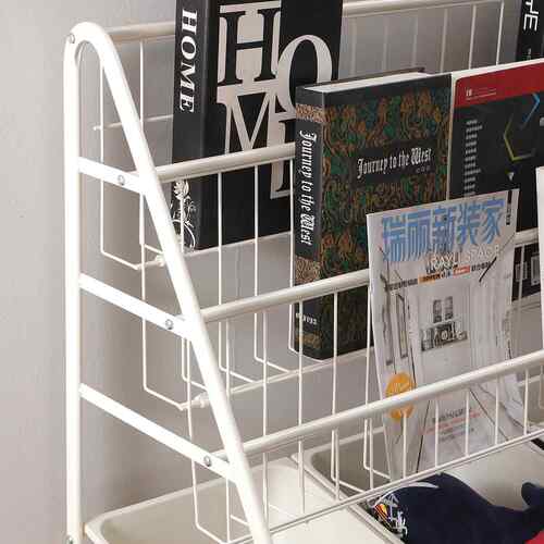 儿童书架玩具收纳架二简易绘本落地多功一能玩具UAV架置物合架