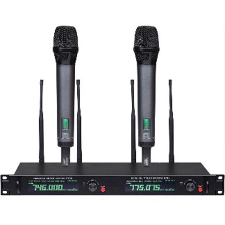 RUSEL RLX900真分集无线手持一拖二U段话筒演讲 会议多功能