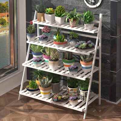 架子/楠竹实木北内家阳台HDX物架客厅用置简花约花盆多层挂架绿萝