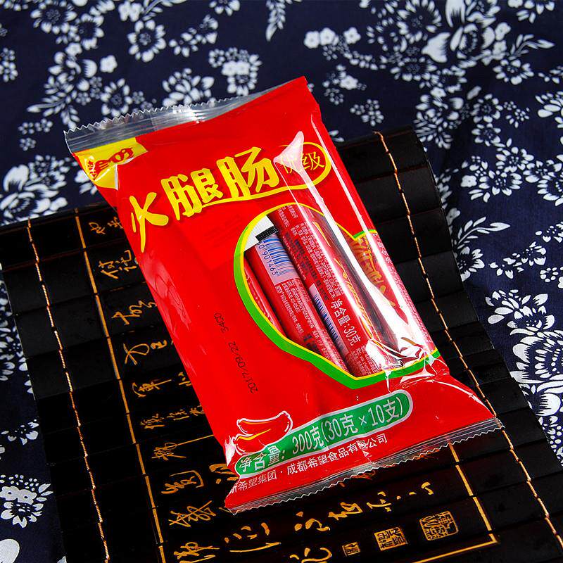 优级品美好火腿肠30克*10根300g一袋方便面米饭伴侣泡面搭档热狗