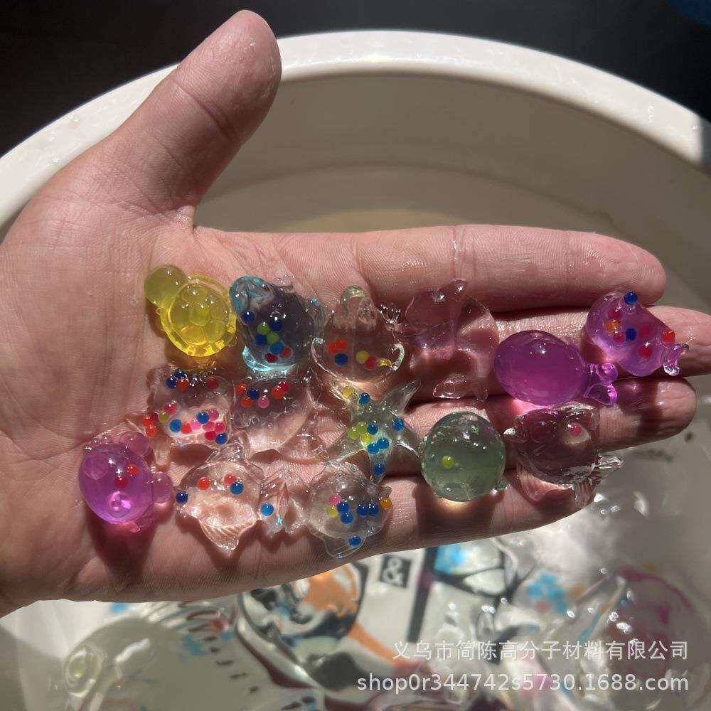 公斤价工厂直供形状泡大珠生蛋卡通造型泡吸水珠水精灵水晶泥