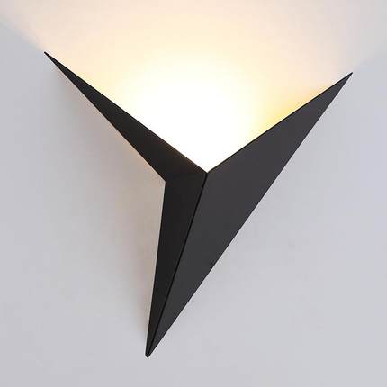 led纸鹤灯三角形壁灯现代简约客厅背景墙壁挂灯走廊过道wall lamp