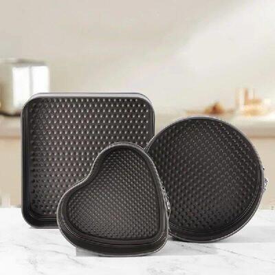 3Pcs Springform Cake Pan Non-Stick Cheese Cake Pan,