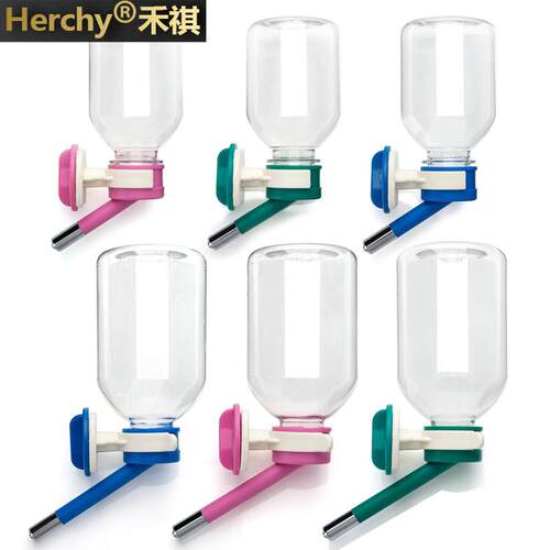 包邮 台湾Herchy禾祺水壶龙猫兔子饮水器 仓鼠水瓶水壶滚珠不漏水