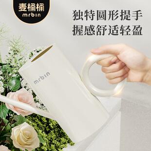 麦桶桶浇花水壶长嘴家用专用高颜值奶油风大壶口多肉洒浇水壶花壶