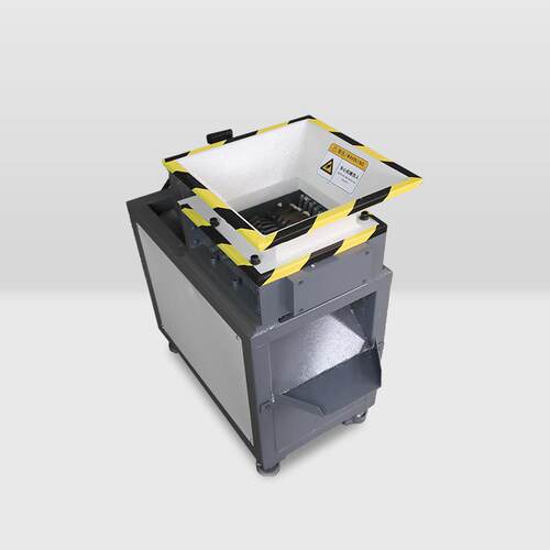 可移动小碎型双轴粉机废旧厨EB180余易拉罐撕碎塑机料木材撕碎箱