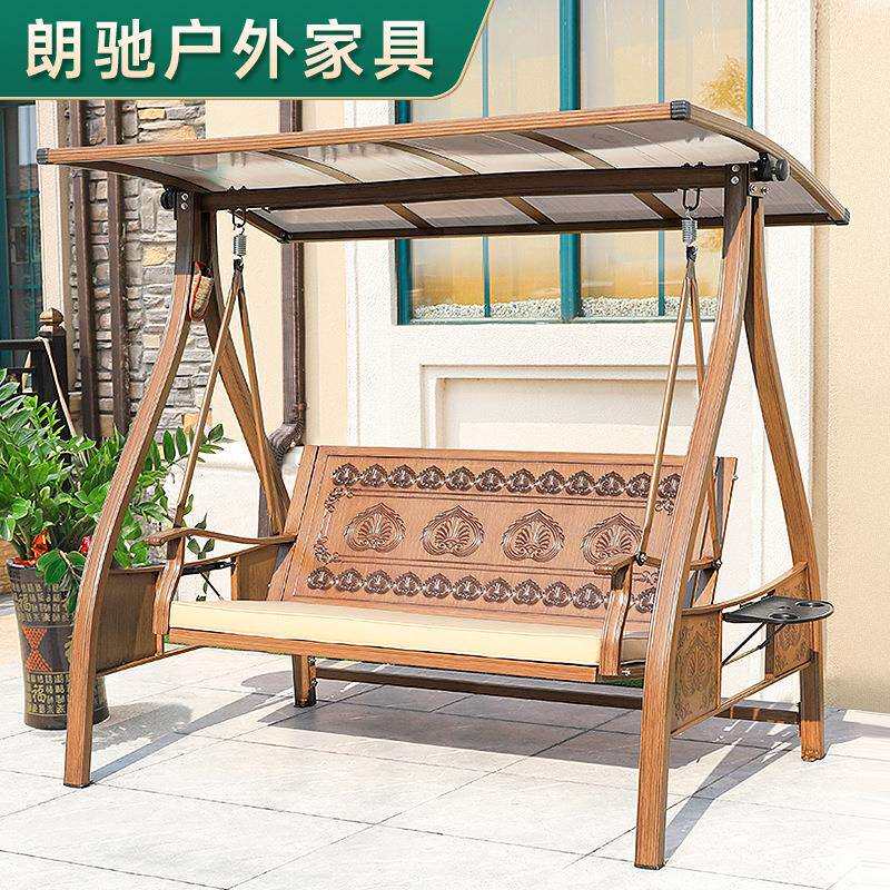 户外室外吊椅秋千庭院阳台北欧荡秋千椅双人摇椅室内吊床庭院装饰