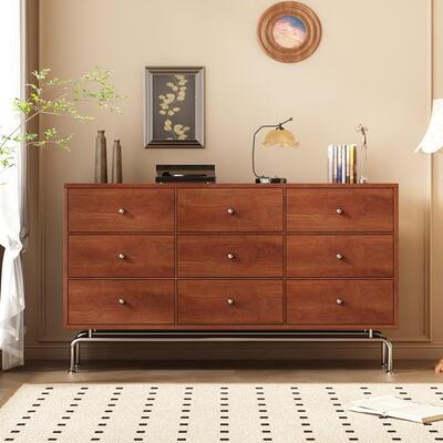 氏美学五斗柜宋抽屉古柜卧室置物中风床柜尾柜靠墙实木储柜F9886T