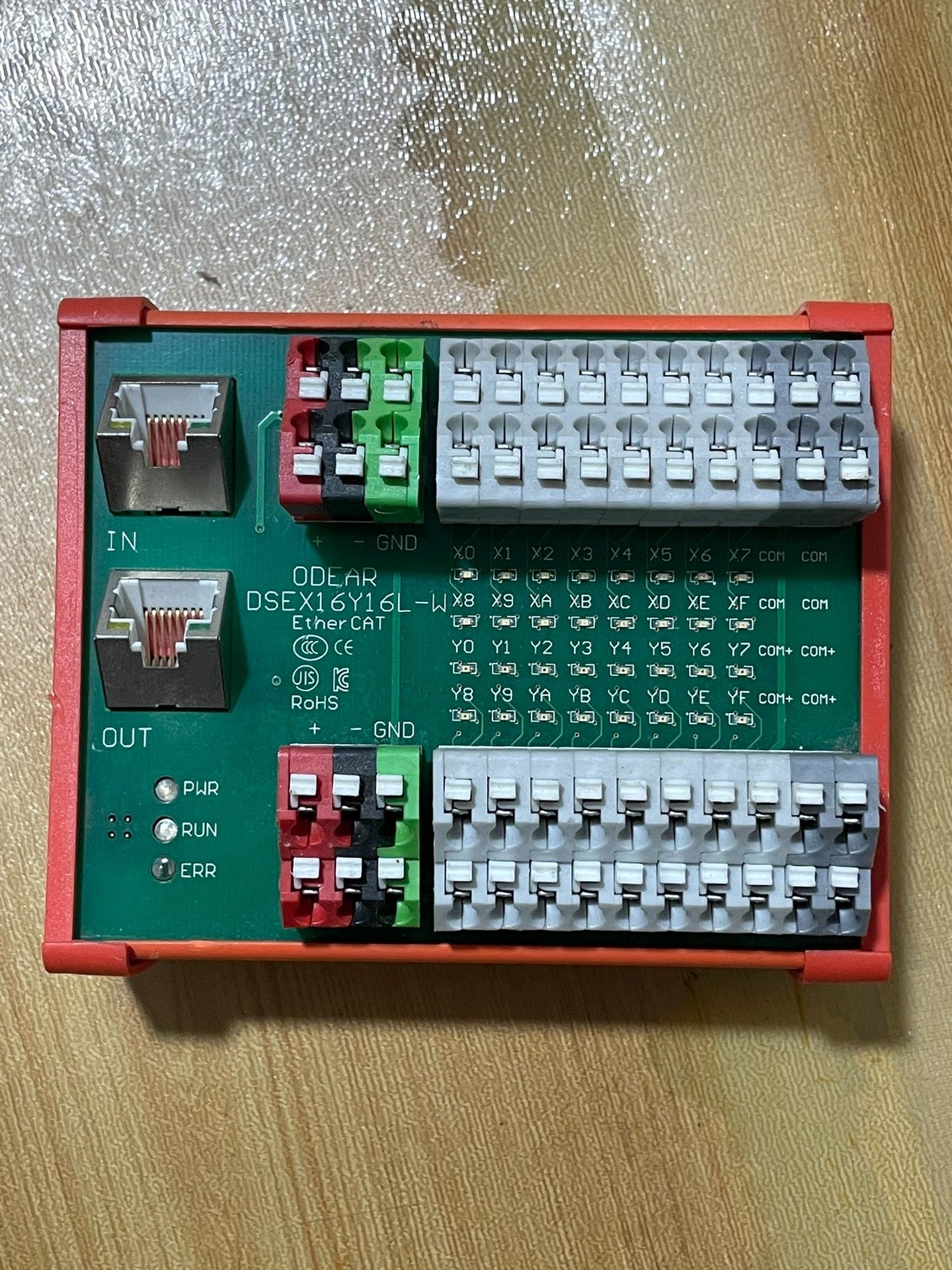 台湾ODEAR欧迪尔接线模块 DSEX16Y16L-W 实物