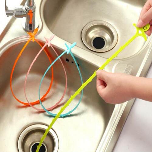 Smiling Face Drain Hair and Debris Remover, Extendable Sink
