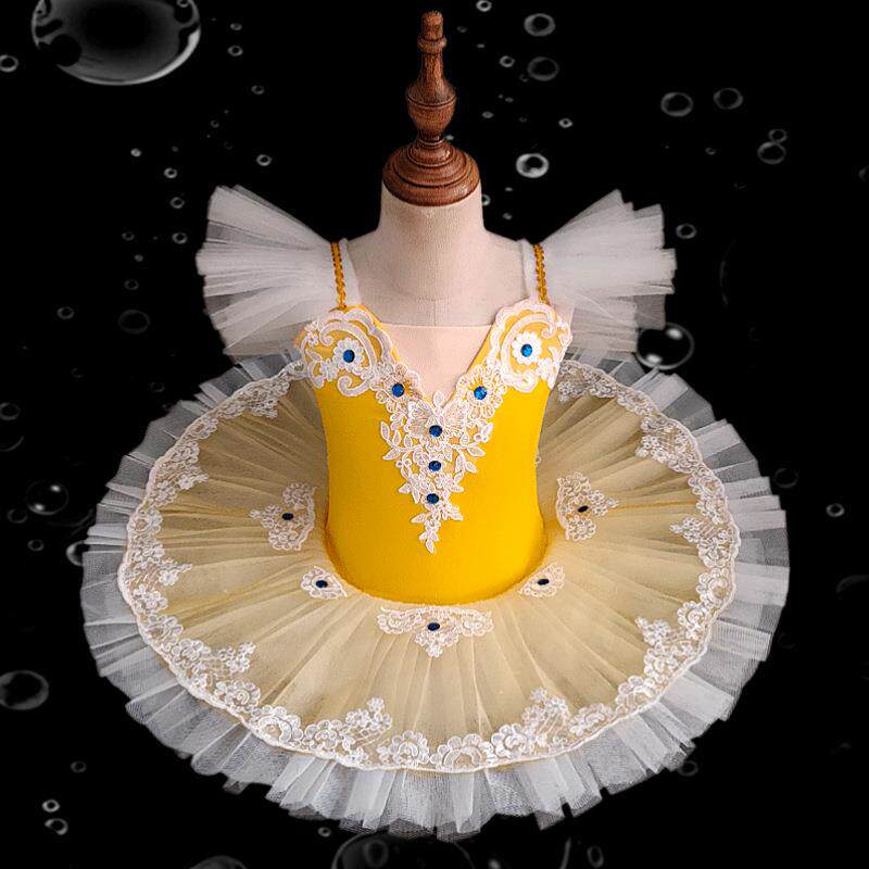 儿童芭蕾舞裙小天鹅舞蹈裙纱裙蓬蓬裙女童芭蕾舞蹈服演出服表演服