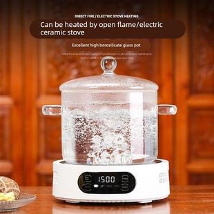 清水打边炉火锅一人两人小火锅透明耐高温玻璃锅家用迷你煲汤炖锅