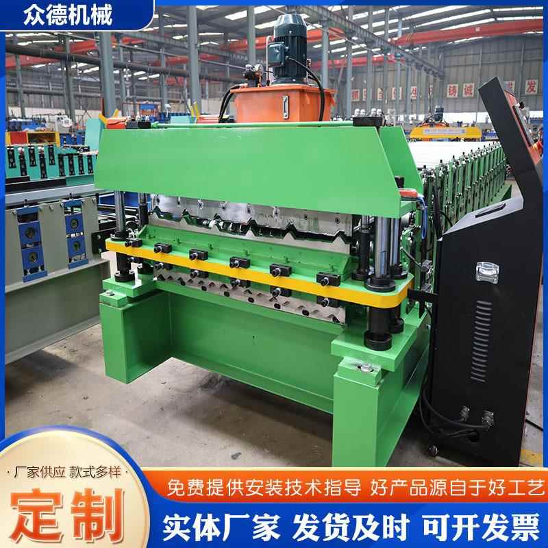 840/900双层压瓦机冷弯成型设备彩钢琉璃瓦瓦楞设备厂家