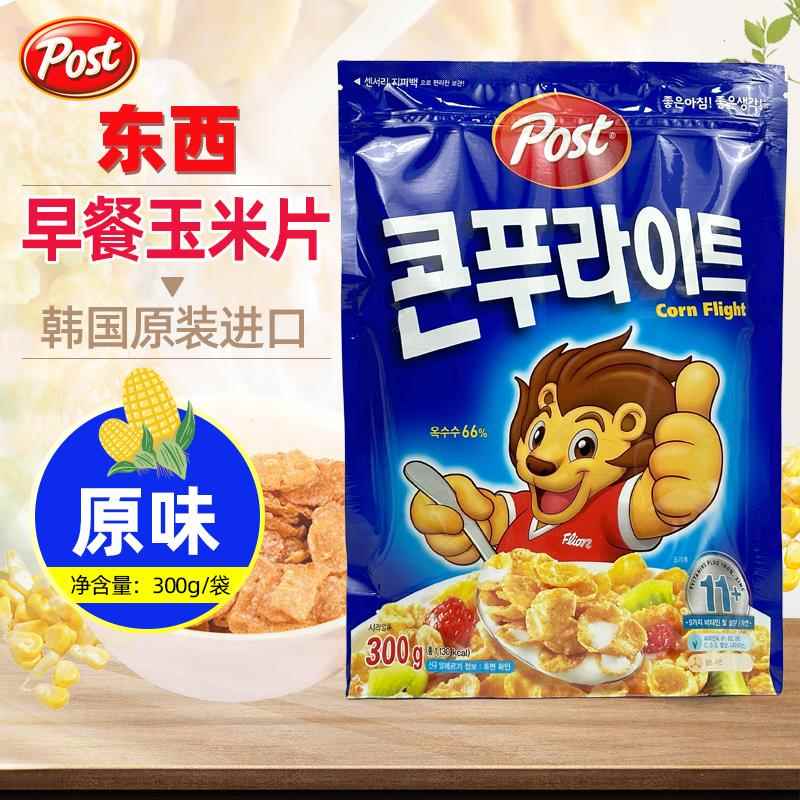 POST甜味早餐玉米片300g东西韩国进口代餐零食营养即食冲泡燕麦片