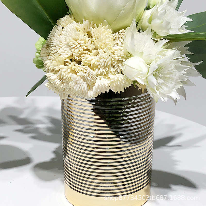 现代简约仿真绿植花艺售楼处大堂洽谈桌面客厅餐桌卫生间假花摆件