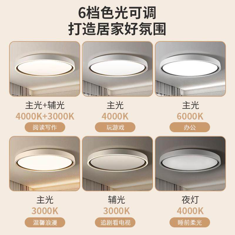 三雄极光三防护眼led吸顶灯现代简约超薄主卧室书房间灯,家装灯饰光源,智能吸顶灯,淘宝优惠券,粉丝福利购,淘宝优惠卷