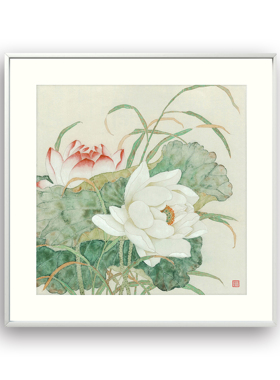 限量版画章君墨【荷风送香气】餐厅卧室客厅宋代美学新中式挂画