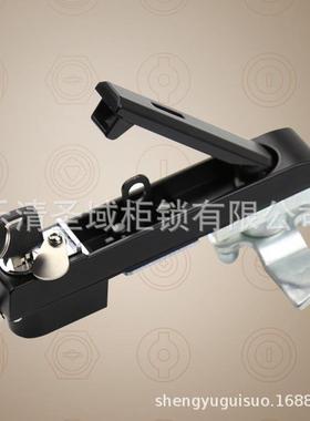 MS834-1G带挂锁防盗柜锁通信机柜门锁电柜开关柜双重防护锁