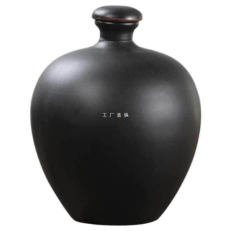 A5L手绘白酒黄酒空陶瓷酒瓶3斤装存酒罐婚庆酒坛子窑变彩釉酒壶
