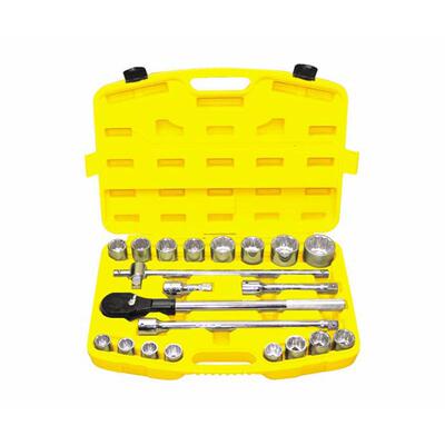 波斯工具 21件套十二角19mm系列公制重型套筒组套BS511621