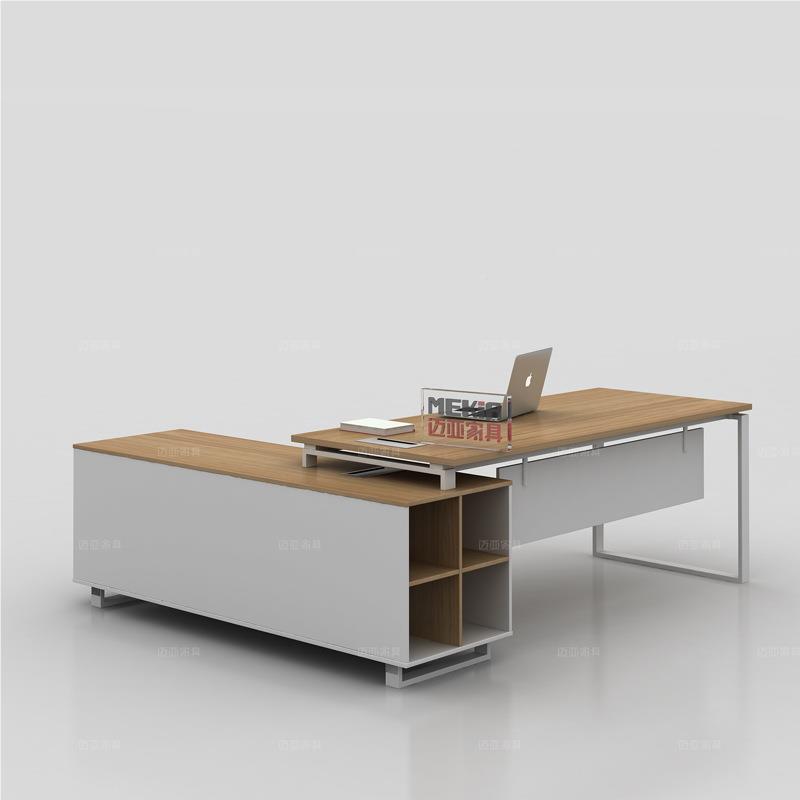 代木钢经理桌单人位现简约大MEKIA-JL班台主管老板办公桌桌子