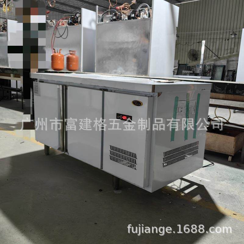 工程款冷藏工作台商用冷冻操作台水吧奶茶店卧式平冷广州保鲜冰柜