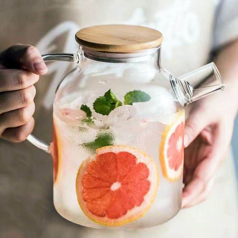 日式玻璃凉水壶家用高颜值水壶耐高温凉白开水杯套装大容量冷水壶