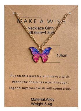 Hot Sale Boho Butterfly Pendant Necklace波西米亚蝴蝶吊坠项炼