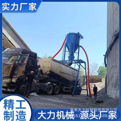 大力石灰粉大批量装罐车气力输送机自吸式负压吸灰滤袋除尘环保