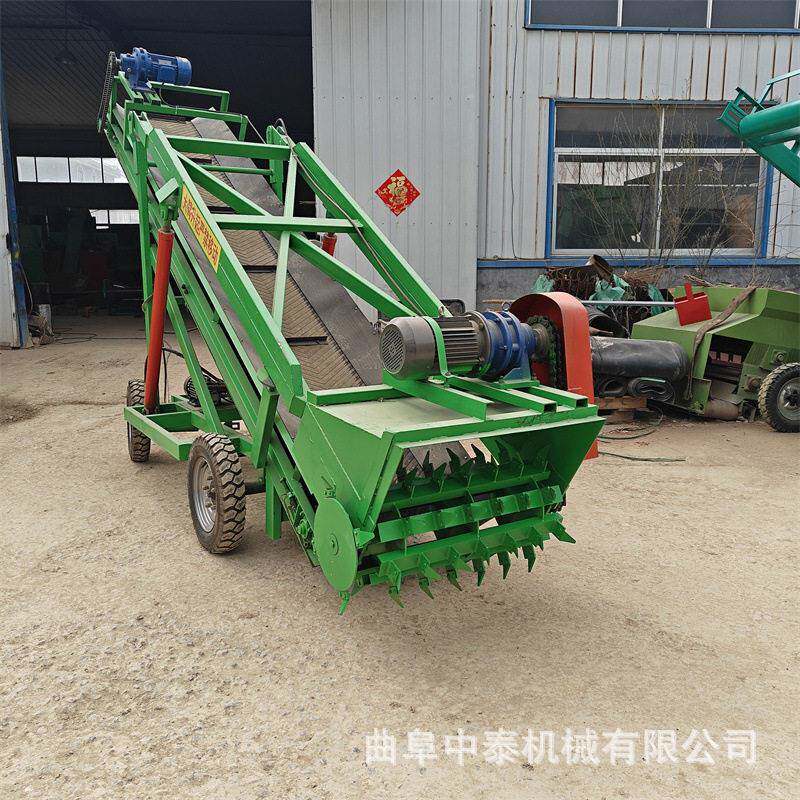 MLW向可移动大横型青草储挖草机牛羊场干湿两用切草下料机草池窖