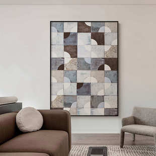 参差 现代轻奢装饰画客厅沙发背景墙落地画巨幅壁画大幅玄关挂画