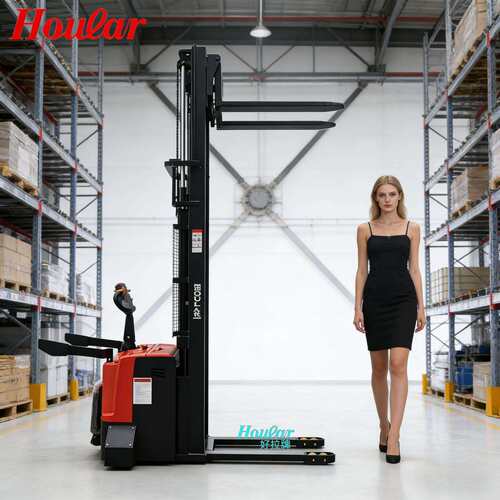 CDD2050站驾式全电动堆高车三门架2吨升高4米5.5米堆垛车升降叉车