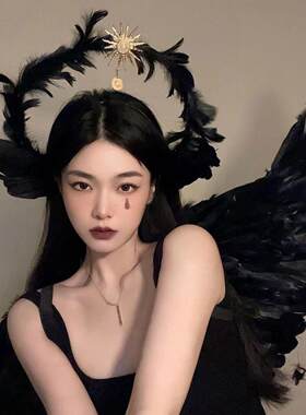 White angel elf wings Halloween hair accessory精灵翅膀