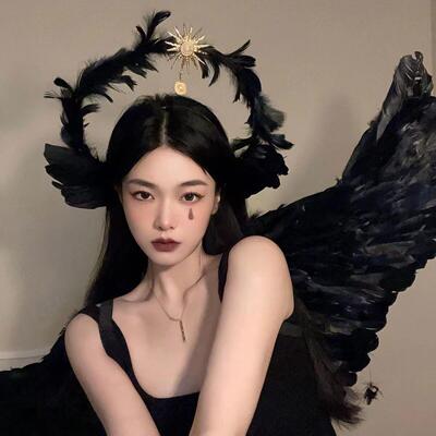 White angel elf wings Halloween hair accessory精灵翅膀