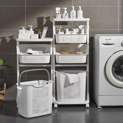 友多多功能脏衣篮衣收纳筐家用洗衣篮阳台置BY-6755-服物架大号脏