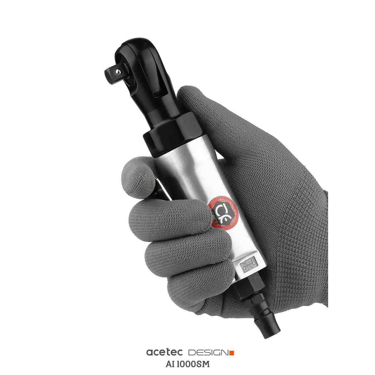 Acetec阿斯泰克迷你型直角气动棘轮扳手3/81/4发动机棘轮中飞小飞