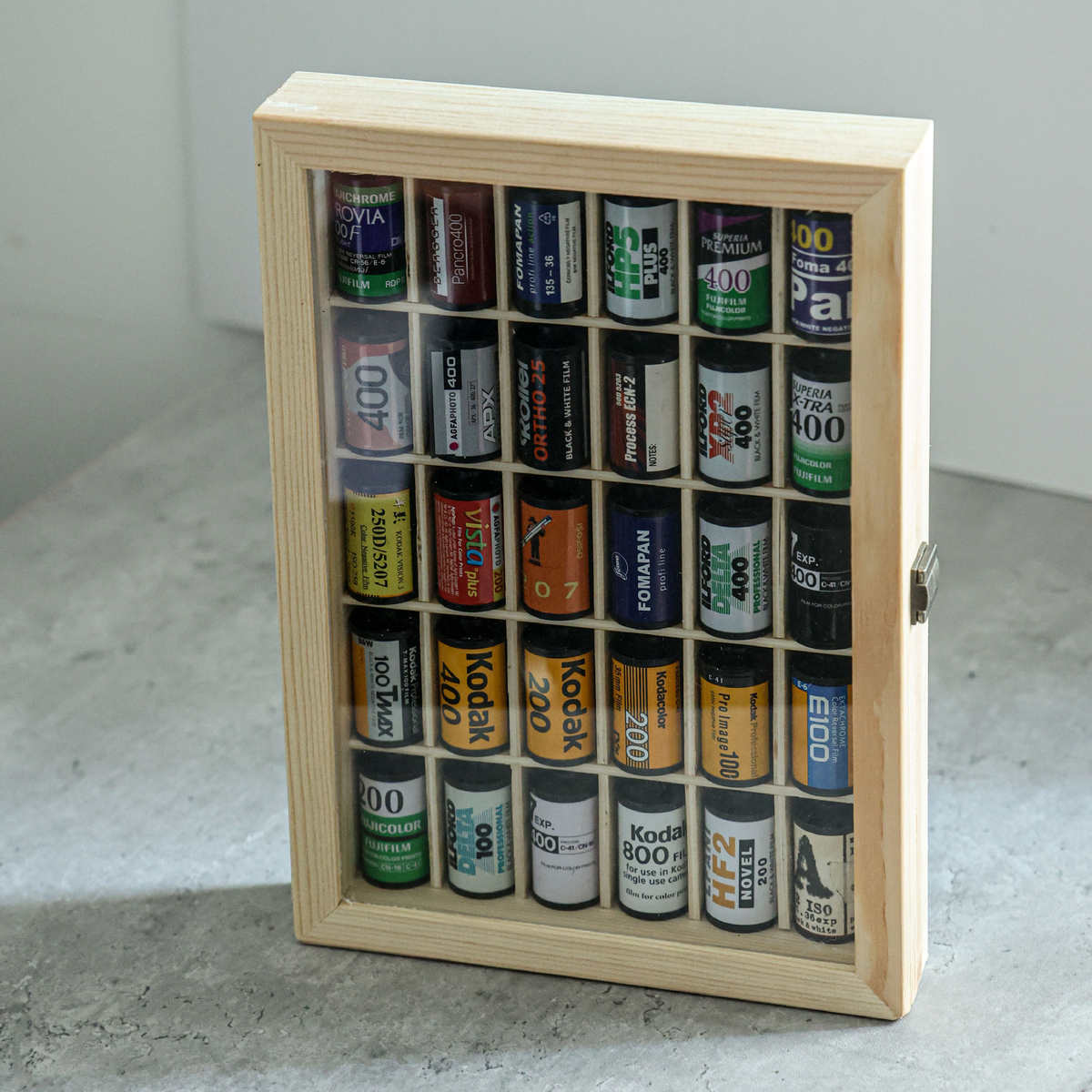 胶卷相框收纳盒胶卷收藏暗盒收藏展示盒彩色135胶卷菲林装饰框