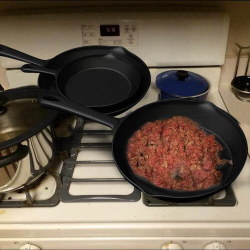 Cast Iron Skillet Pan 9.84inch(25cm) Cast Iron Fry Pan
