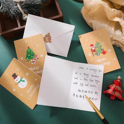 Creative Christmas greeting cards Wishing and Blessing Card