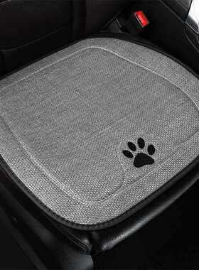 汽车822坐垫耶淳麻四季通用 清凉透透气气可防爱卡通比熊免捆绑滑