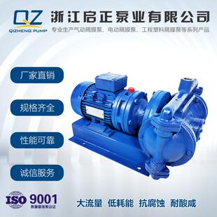化工耐腐蚀酸碱溶液大流量污水泵 100铸铁电动隔膜泵双吸式 DBY