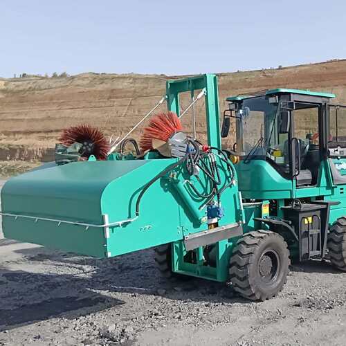 铲车路面清扫机大型装载机扫地机煤厂道路清理2米液压扫地车