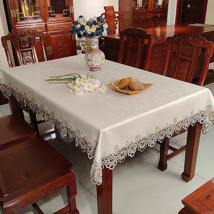 茶几桌布座布防水防油免洗防烫餐桌布罩高级感轻奢餐桌台布长方形