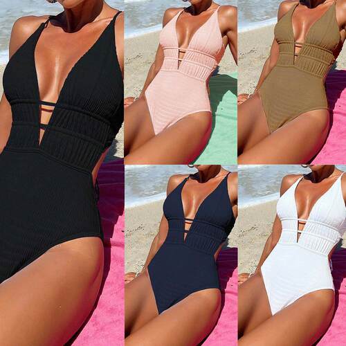 One-piece swimsuit women's backless strap swimsuit