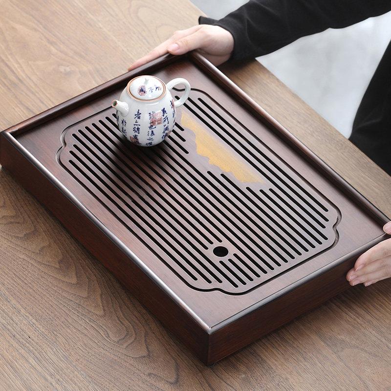 茶盘客厅家用高档茶海竹制沥水茶托盘2026新款功夫茶干泡茶台小型