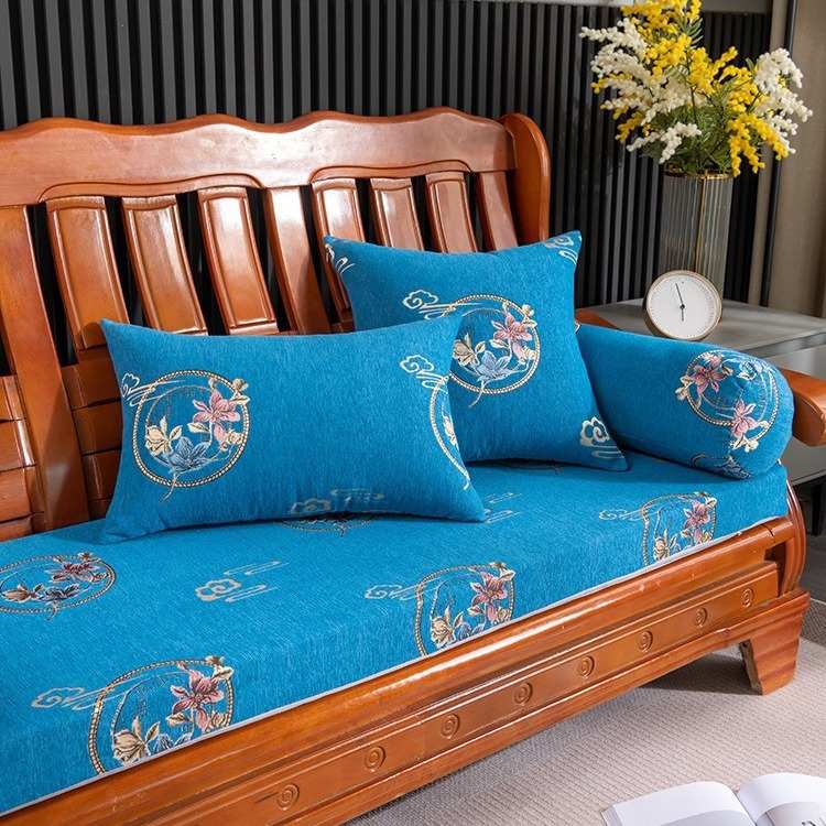 多色选四季通用沙发垫老式木沙发座垫海绵垫子加厚加硬防滑沙发垫