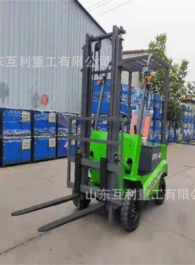 四轮座驾式液压升高搬运车2吨液压车升降堆垛车四轮小型电动叉车